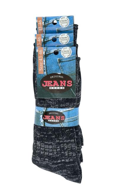 6 Paar TippTexx 24 Original Jeans Socken für Damen und Herren